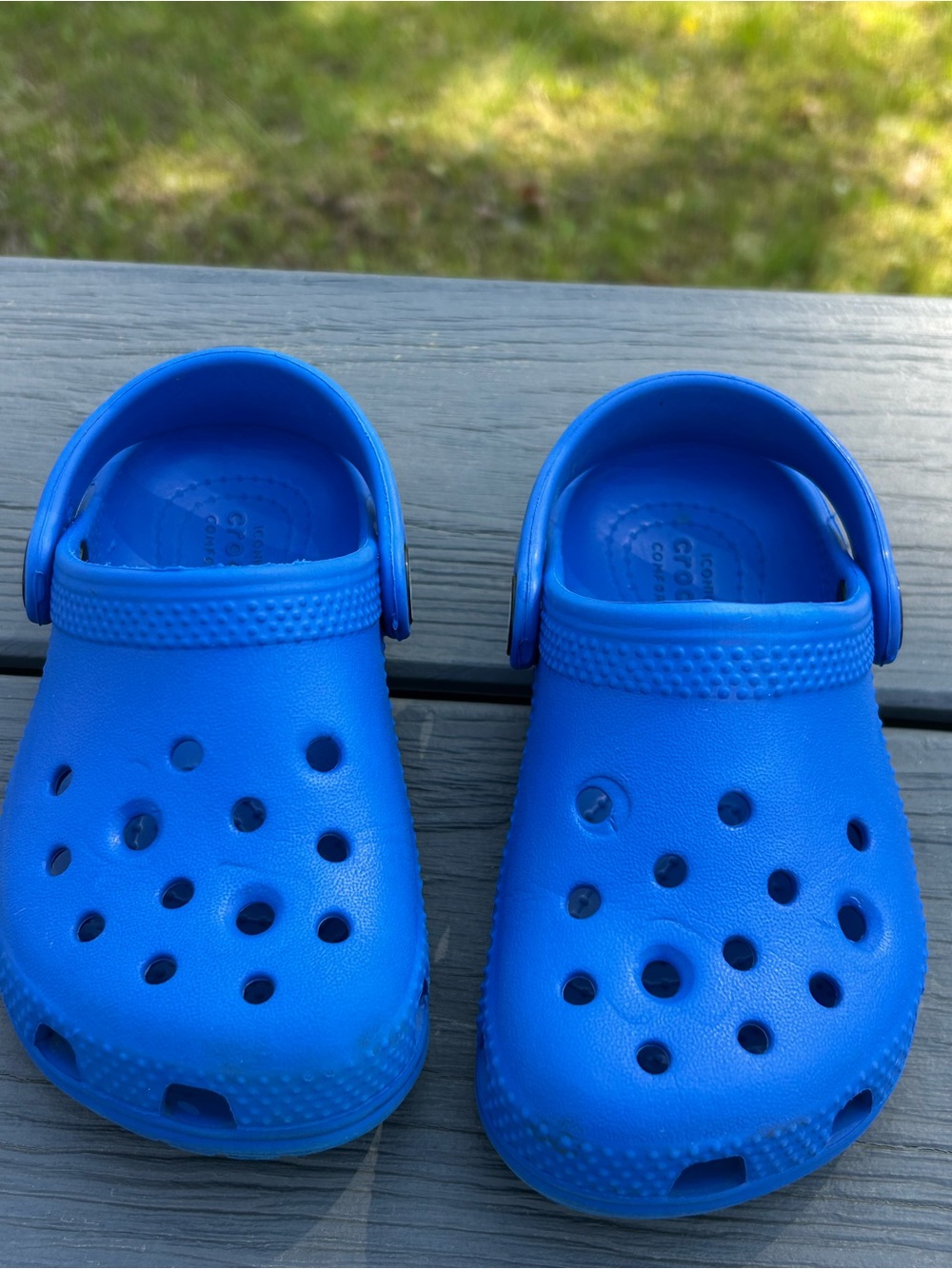 Crocs Classic Clog Slip on Shoes for Kids - Blue-Size C8- - Picture 6 of 9